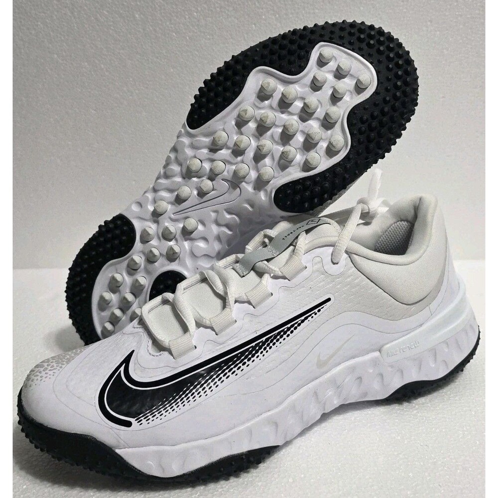 Nike Alpha Huarache Elite 4 Turf White Softball Womens 9.5 Men's 8 FD2746-102